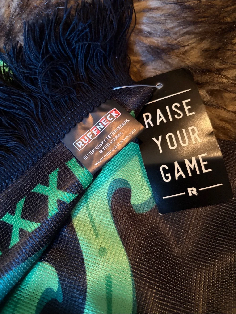 Austin FC Green Black Los Verdes Soccer Scarf 54” Austin Texas